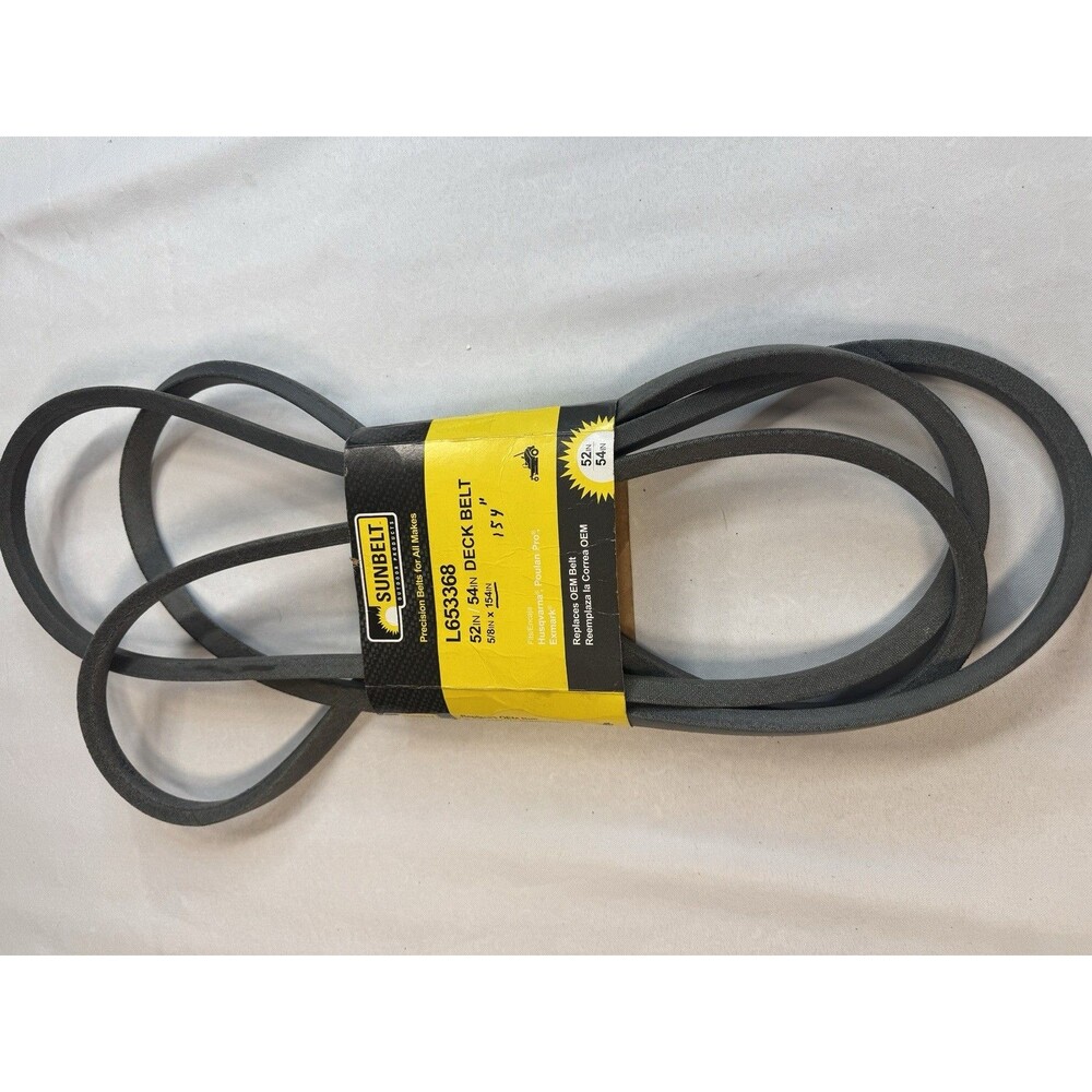 Sunbelt L653368 Deck Belt 5/8" x 154" Fits 52" 54" Husqvarna Poulan Pro Exmark M